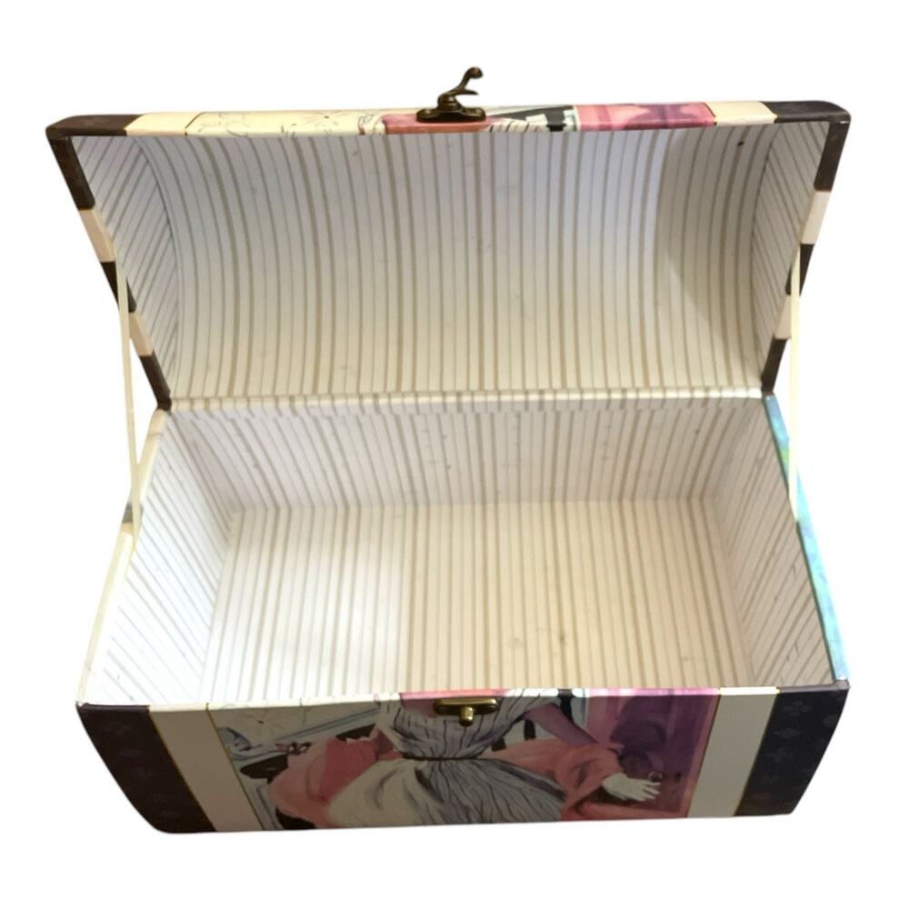 Saturday Evening Post Keepsake Multipurpose Hard Board Chest Box - Picture 6 of 9